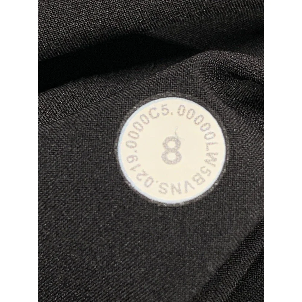 Lululemon With The Flow Pant 8 Black Travel Woven Crop Wide Leg Crop LW5BVNS